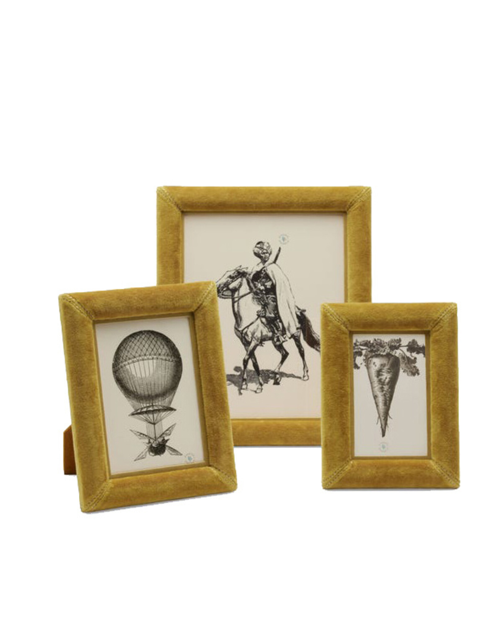 Ochre Velvet Frame, 5 x 7