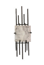 Rock Crystal & Iron Vierzon Sconce, Pair