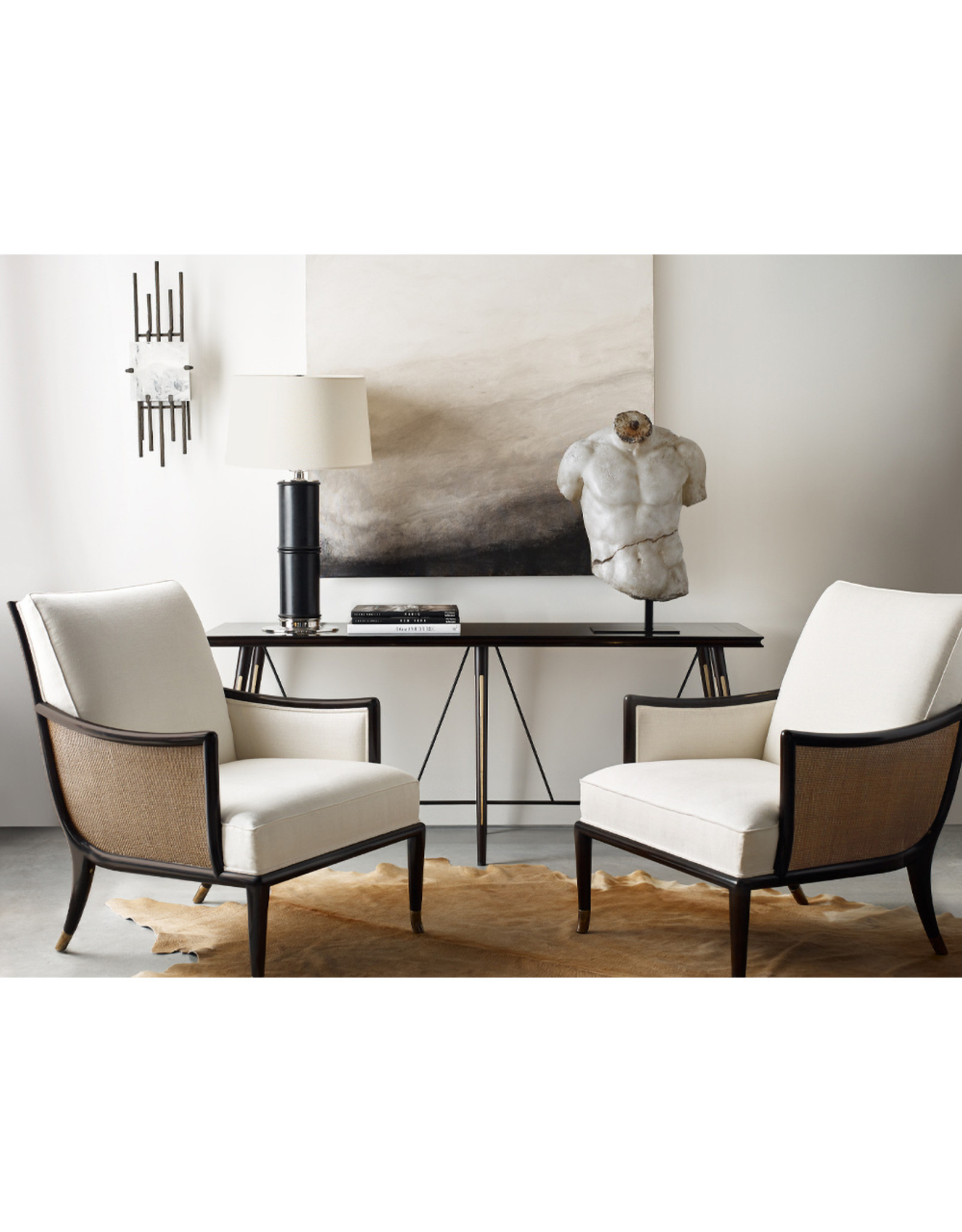 Rock Crystal & Iron Vierzon Sconce, Pair