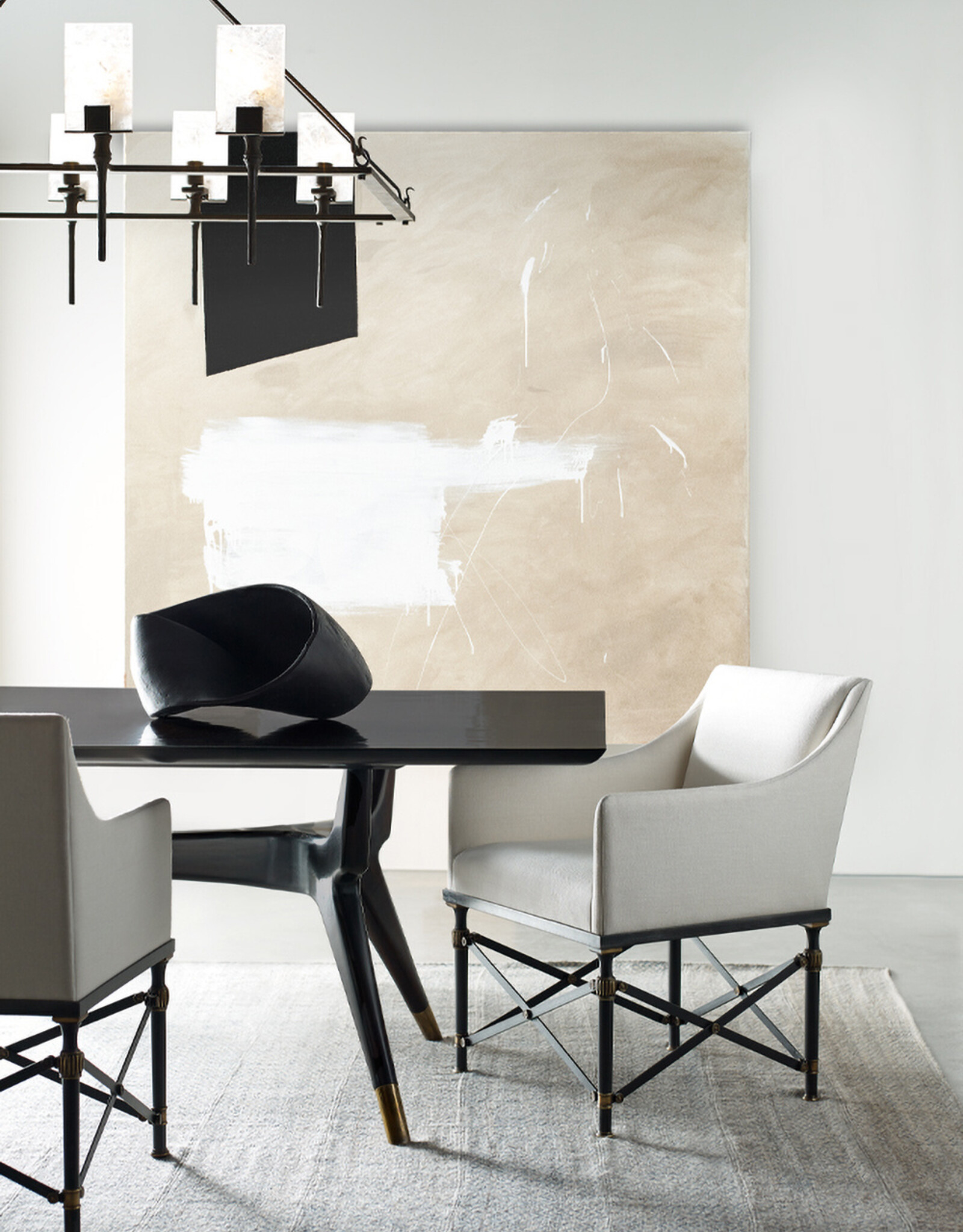 Sevilla Rectangle Rock Crystal 8 Light