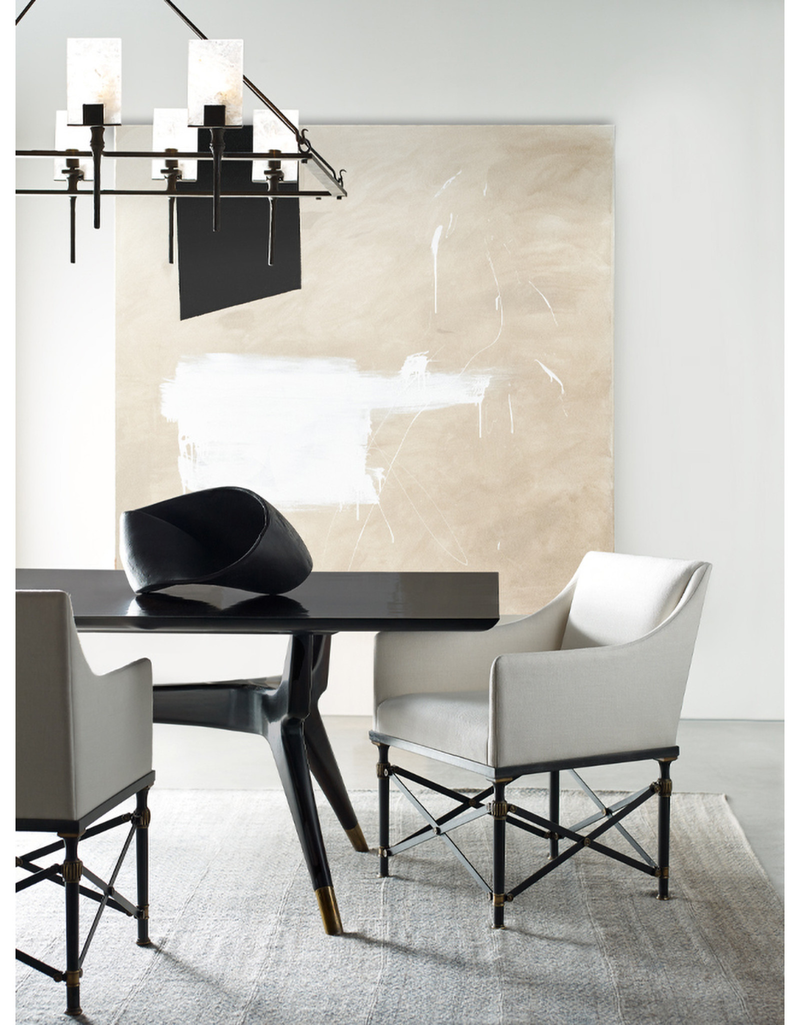 Sevilla Rectangle Rock Crystal 8 Light (L)