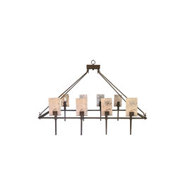 Sevilla Rectangle Rock Crystal 8 Light
