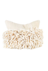 White Fringe Pillow, Chile 20 x 20
