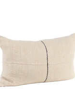 White & Black Line Pillow, Chile 24x15