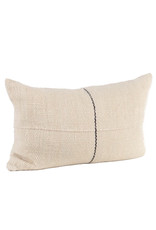 White & Black Line Pillow, Chile 24x15