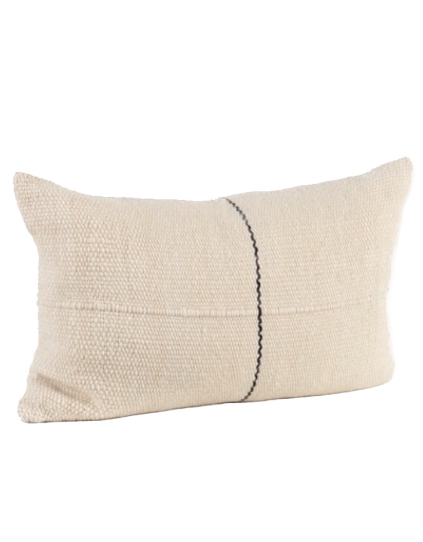 White & Black Line Pillow, Chile 24x15