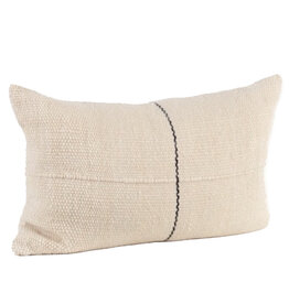 White & Black Line Pillow, Chile 24x15