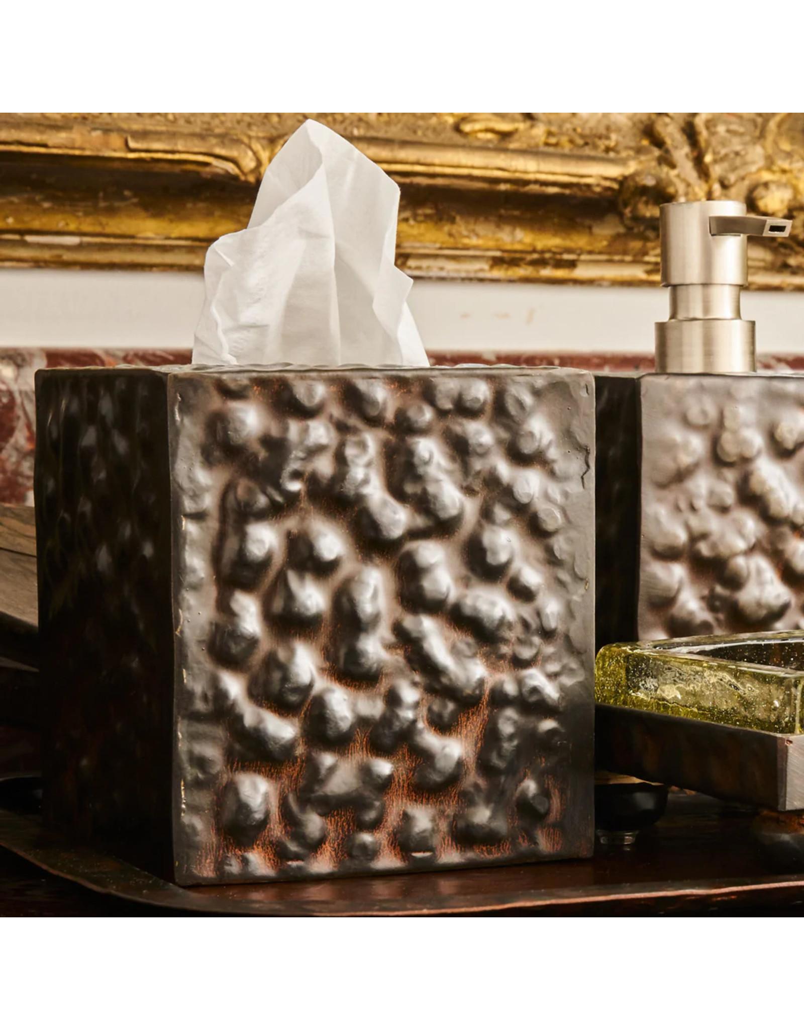 Hammered Tissue Box
