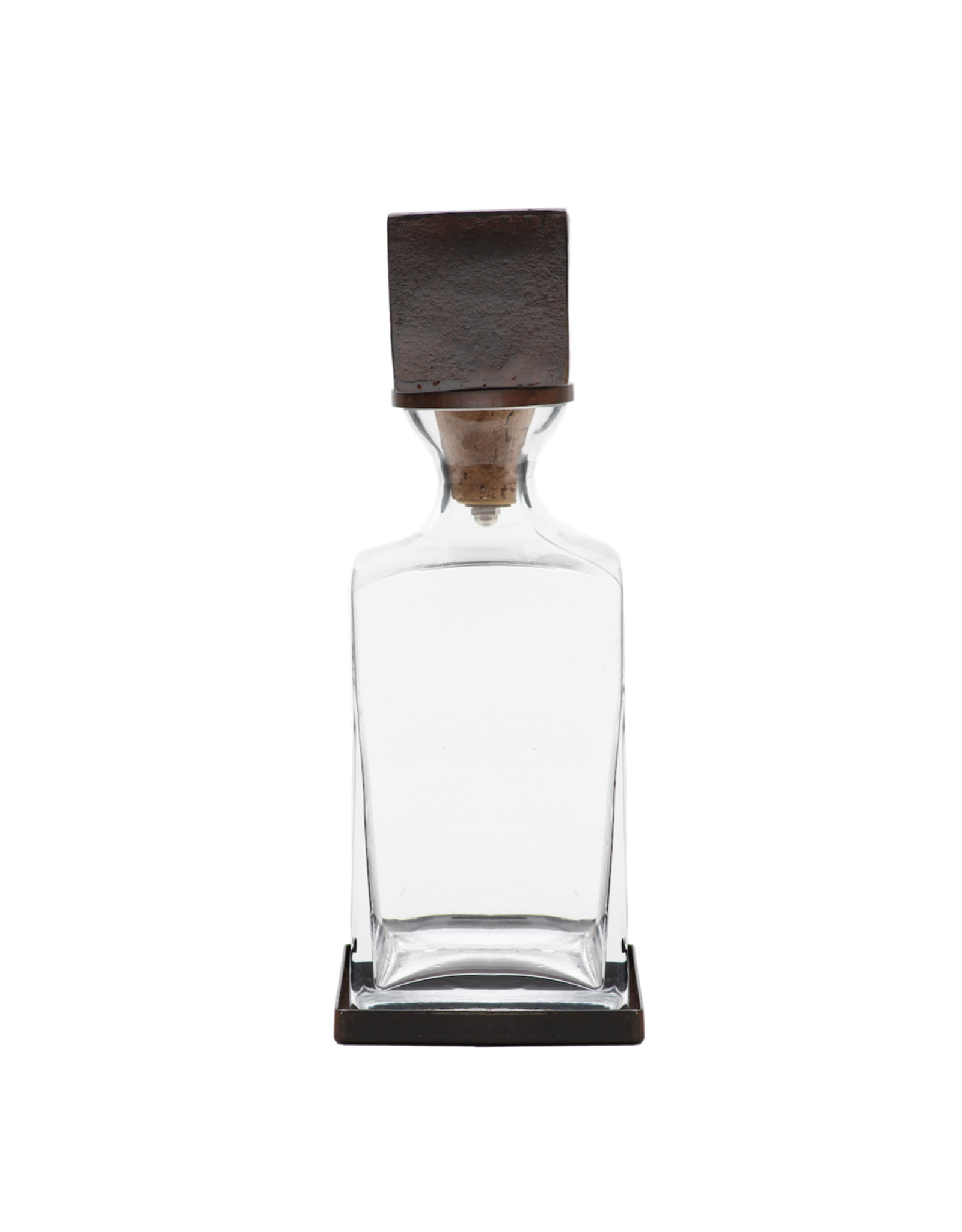 el Block Crystal Decanter