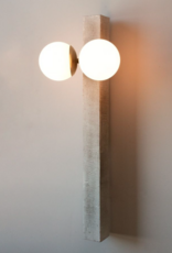 Conduit Sconce w/ Two Clear Globes (L)