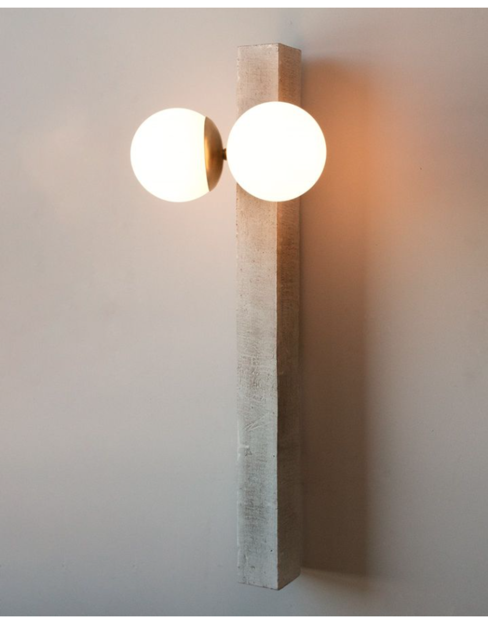 Conduit Sconce w/ Two Clear Globes (L)