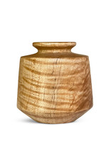 Curly Maple Fluted Rim Vase