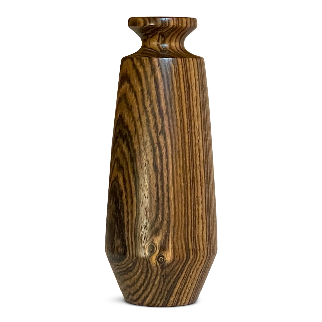 Rare Exotic Bocote Tall Fluted Rim Vase The Collector's House