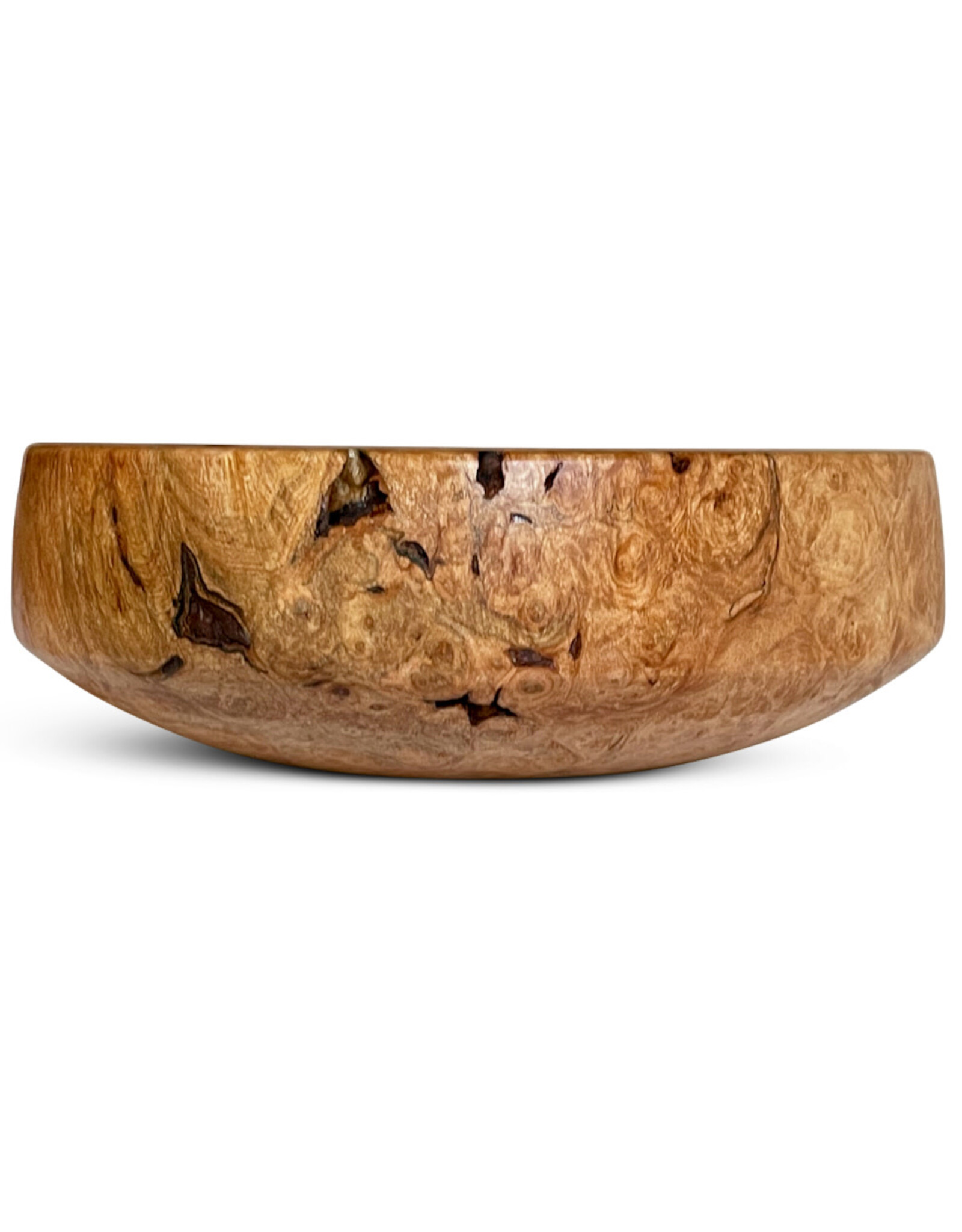 Maple Burl Open Rim Bowl w/ Bark Inclusions