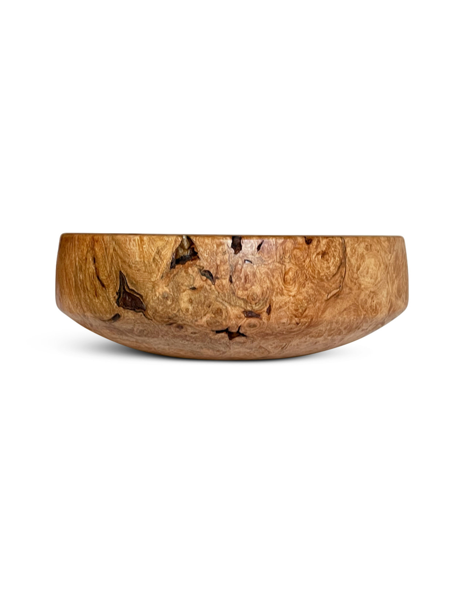 Maple Burl Open Rim Bowl w/ Bark Inclusions