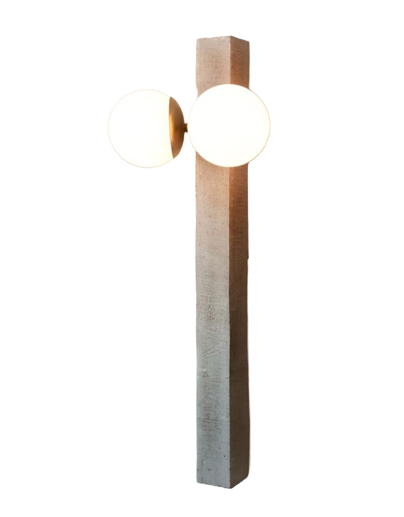 Conduit Sconce w/ Two Clear Globes (L)