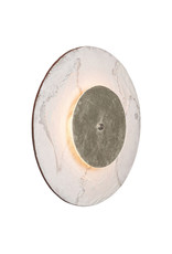 Eclipse Circle Sconce, White