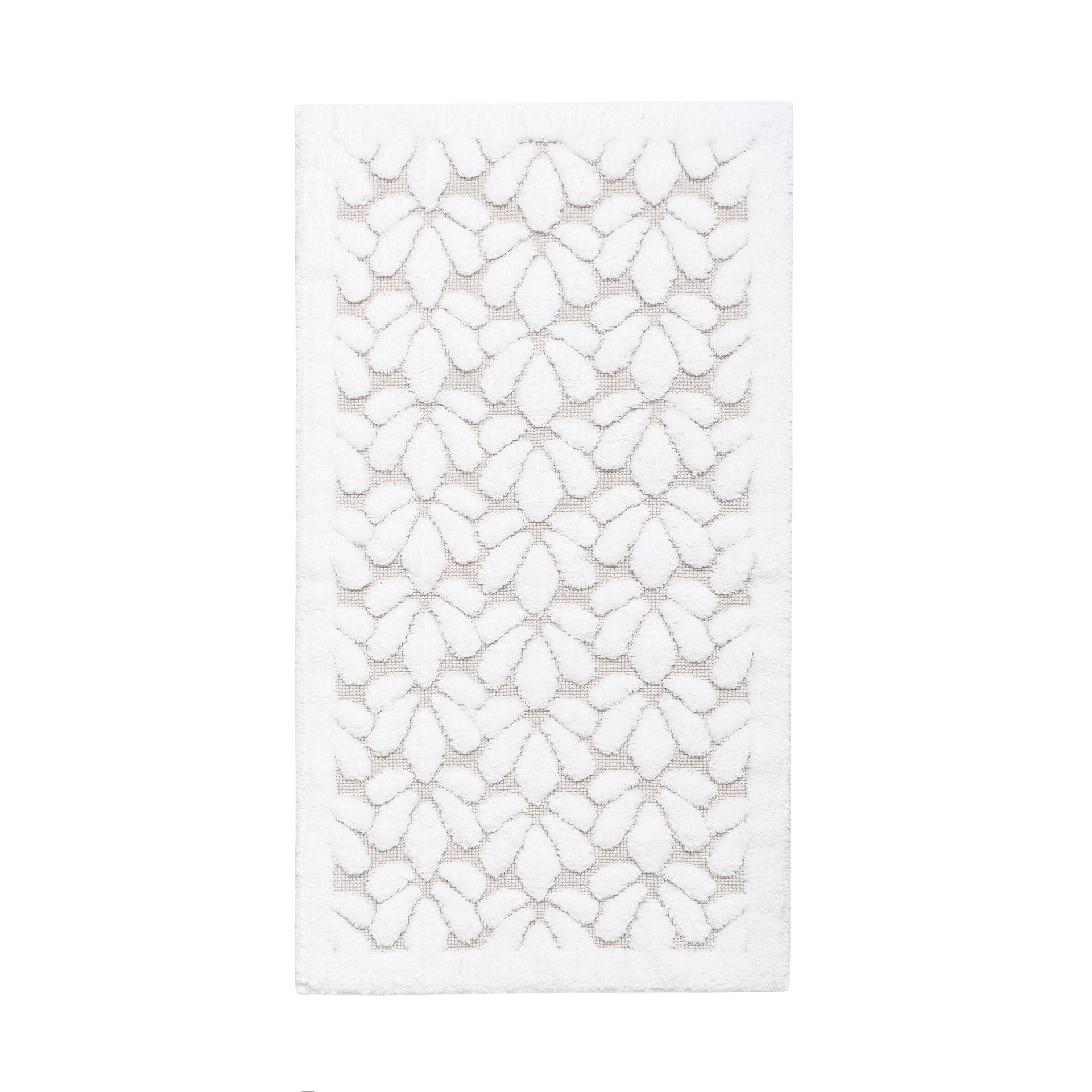 Grace White Bath Rug 20x31 The Collector's House