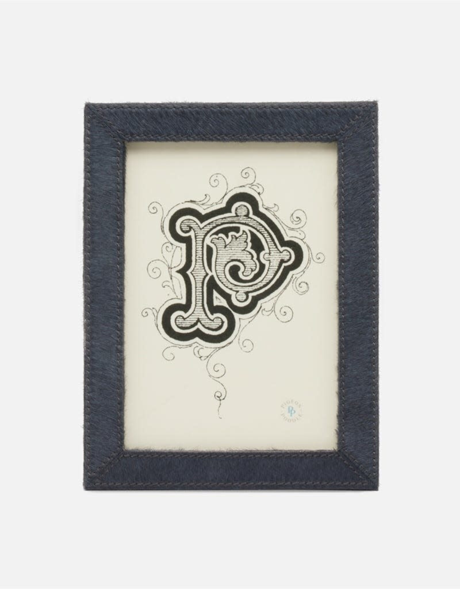 Midnight Hair on Hide Frame, 5 x 7