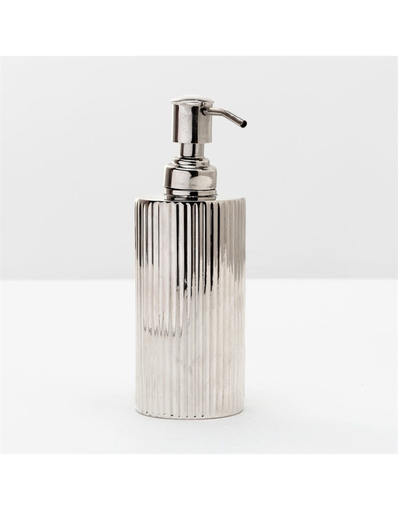 Redon Ribbed Soap Pump, Nickel