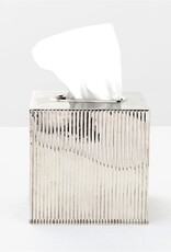 Redon Ribbed Tissue Box, Nickel