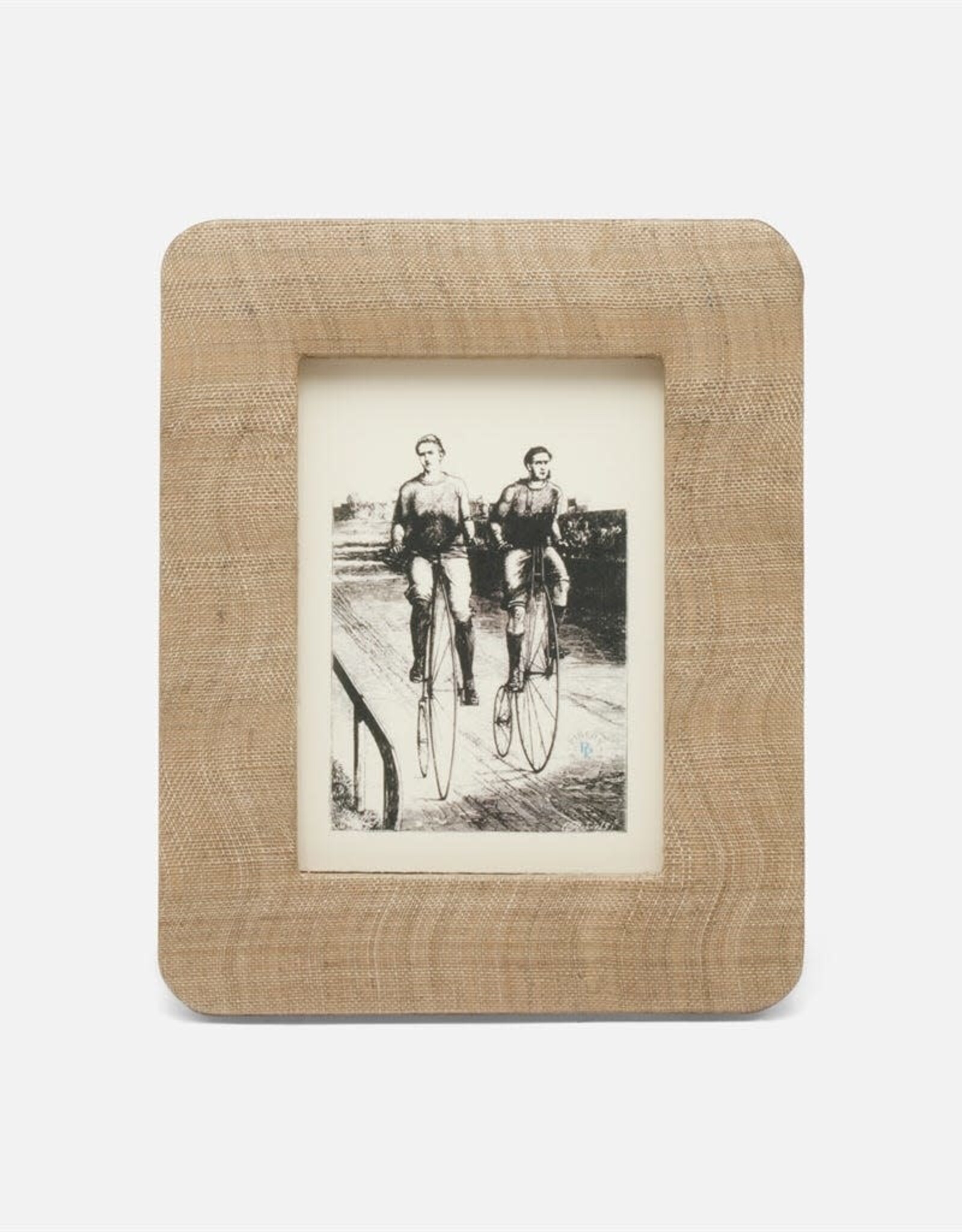 Halle Silken Abaca Frame, Sand 5 x 7