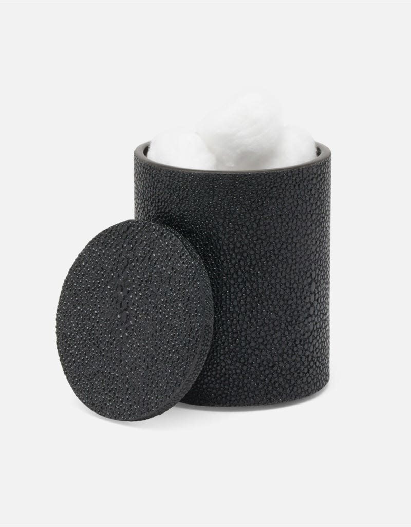 Shagreen Canister, Black