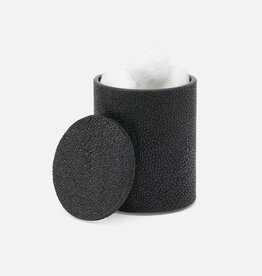 Shagreen Canister, Black