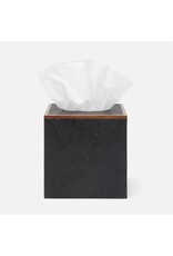 Shagreen Tissue Box, Black