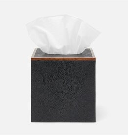 Shagreen Tissue Box, Black