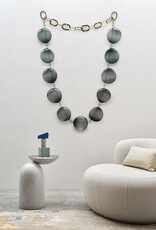 5 Bead, Alabaster + Oxidized 51"