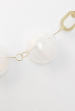 5 Bead, Alabaster + Oxidized 51"