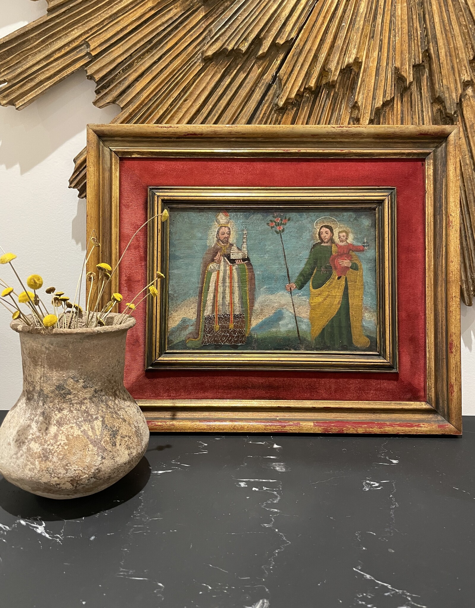 Spanish Colonial Retablo, 19th C