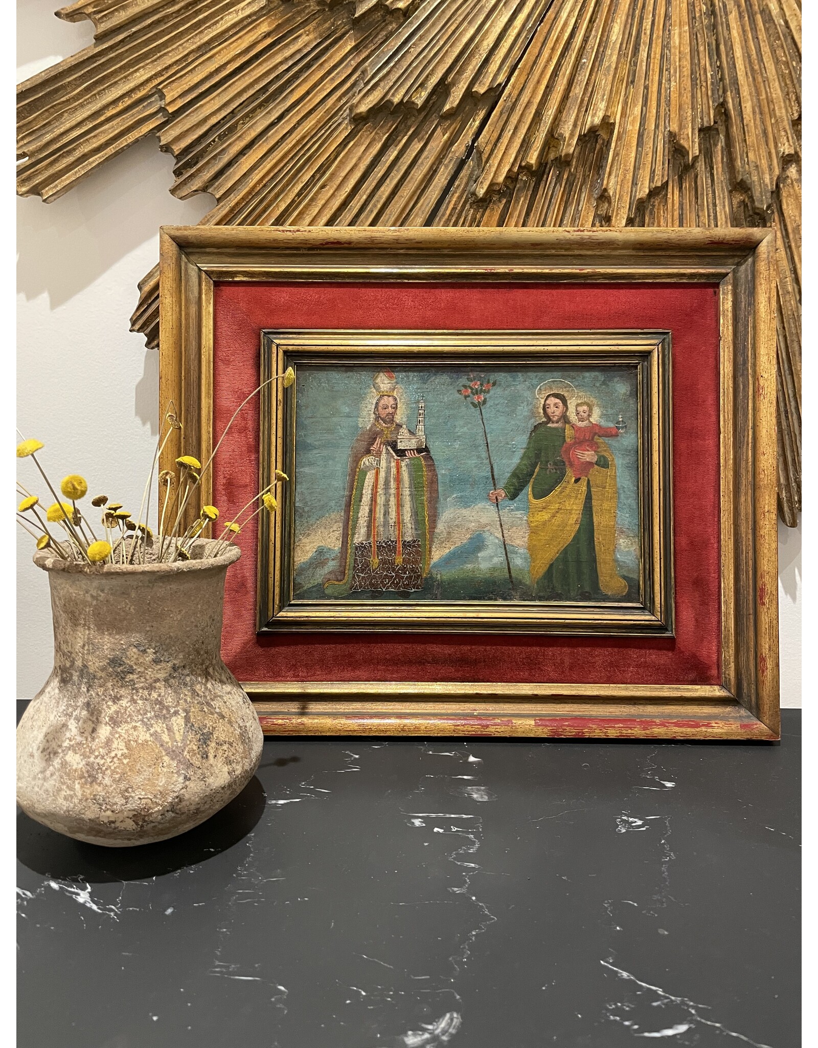 Spanish Colonial Retablo, 19th C