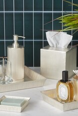 Redon Ribbed Tissue Box, Nickel