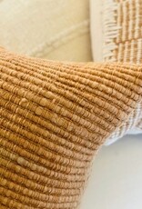 Gold Ribbed Textured Pillow, Chile 26x26