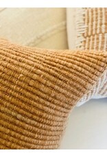Gold Ribbed Textured Pillow, Chile 26x26