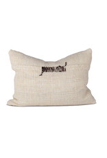 Makun Black & White Stitch Pillow 24x15