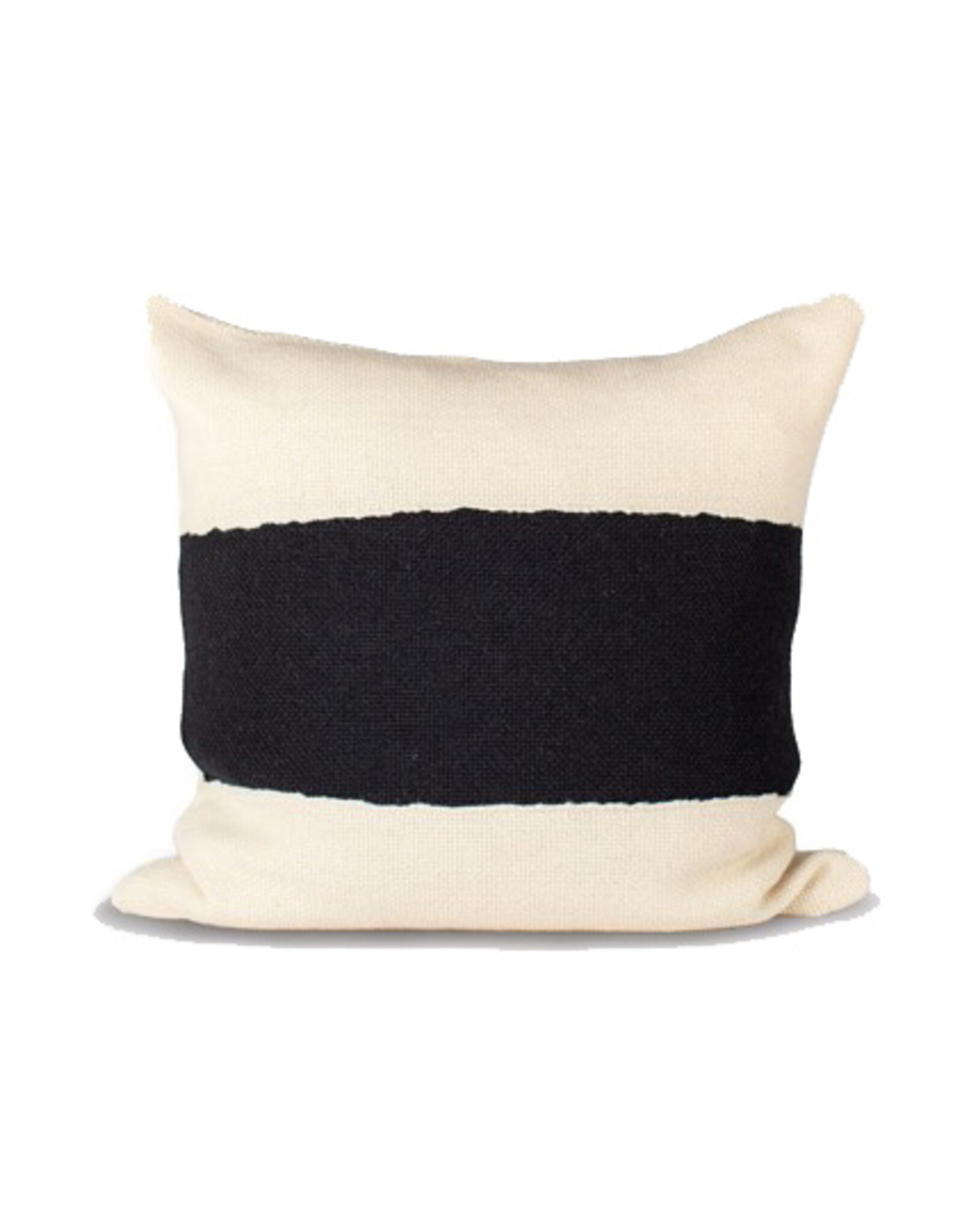 Makun Lazo Black Stripe Pillow, Chile 26 x 26