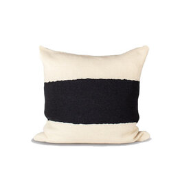 Makun Lazo Black Stripe Pillow, Chile 26 x 26