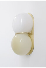 Twin White Sconce