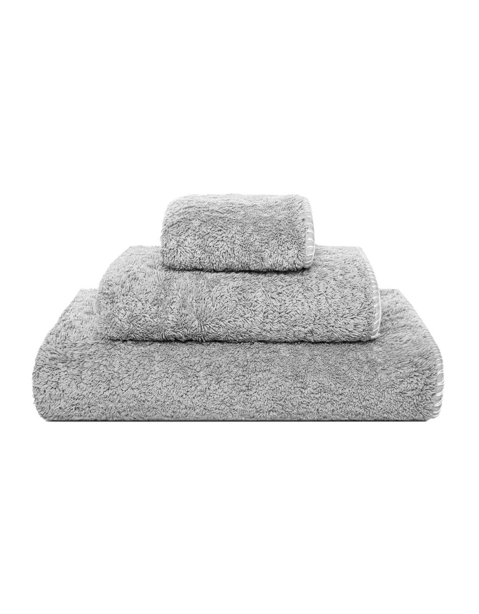 Evora Bath Towel, White/Silver 28x55 Custom
