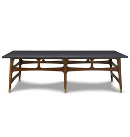 Alzey Cocktail Table, Dark Distressed (L)