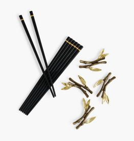 Zen Garden Chopsticks & Stand, Set of 4