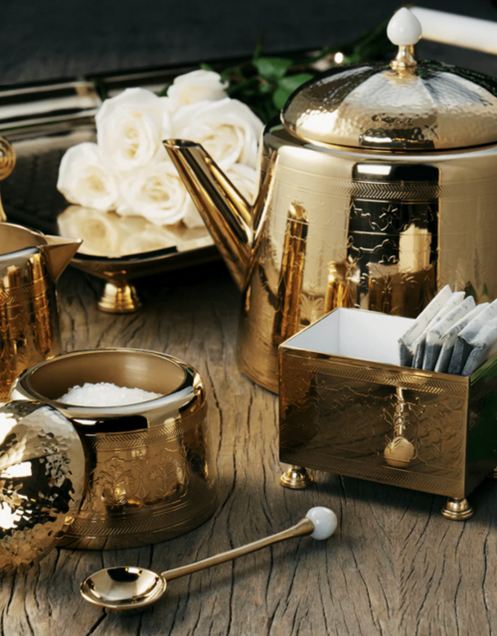 Palace Gold Tea Set, Sugar & Creamer