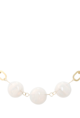 5 Bead, Alabaster + Oxidized 51"