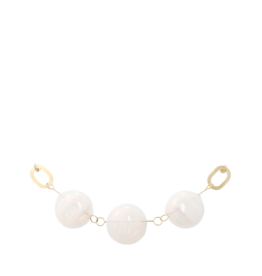 5 Bead, Alabaster + Oxidized 51"