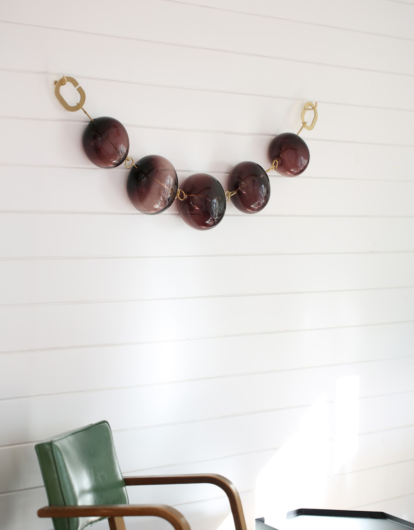 5 Bead, Alabaster + Oxidized 51"