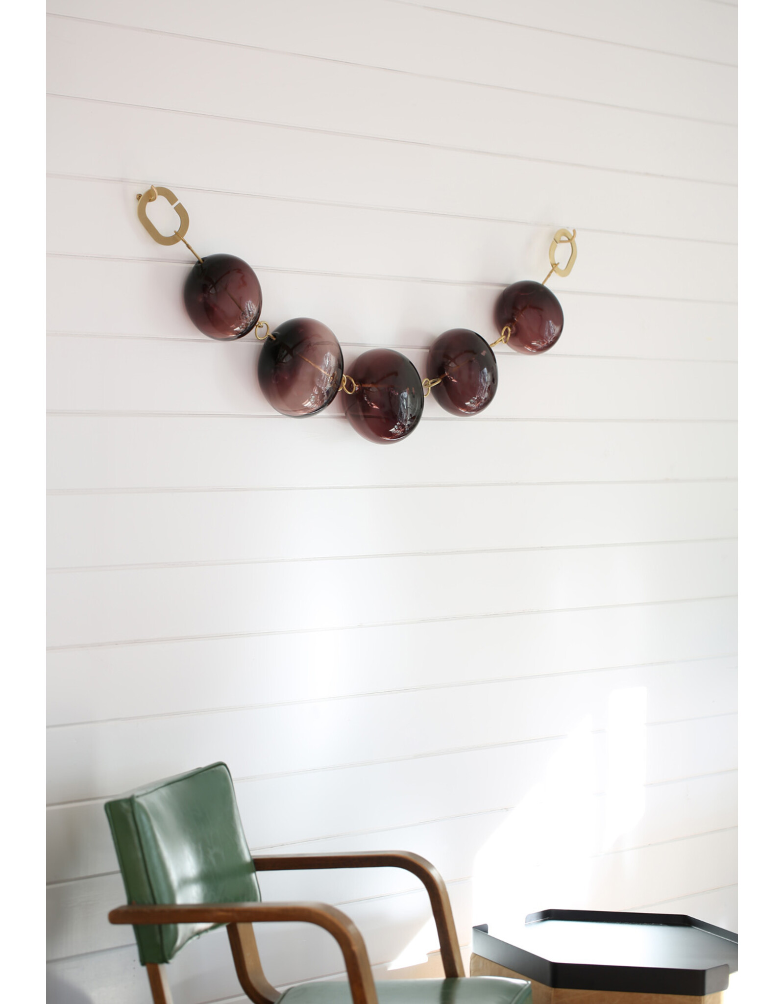 5 Bead, Alabaster + Oxidized 51"