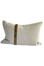 Makun Stitch White & Ochre, Chile 24 x 16